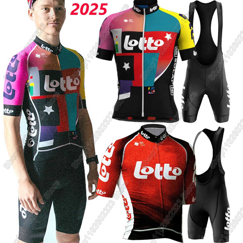 Mountain Biking Pants - Lotto team 2025 cycling jersey set