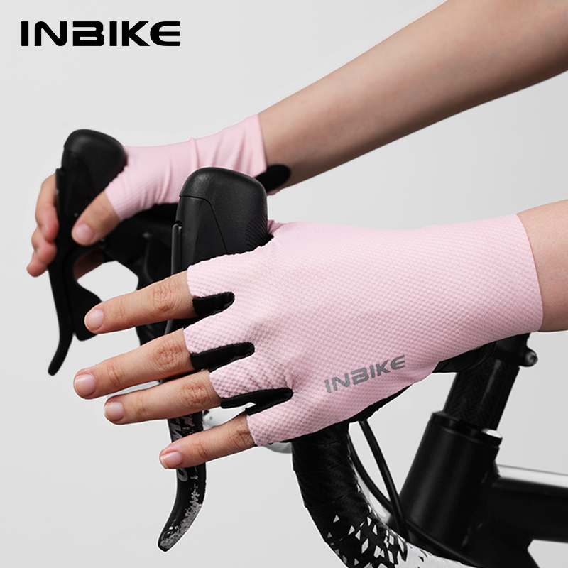 Mountain Biking Gloves Mens - INBIKE Cycling Gloves Gel Padded Half