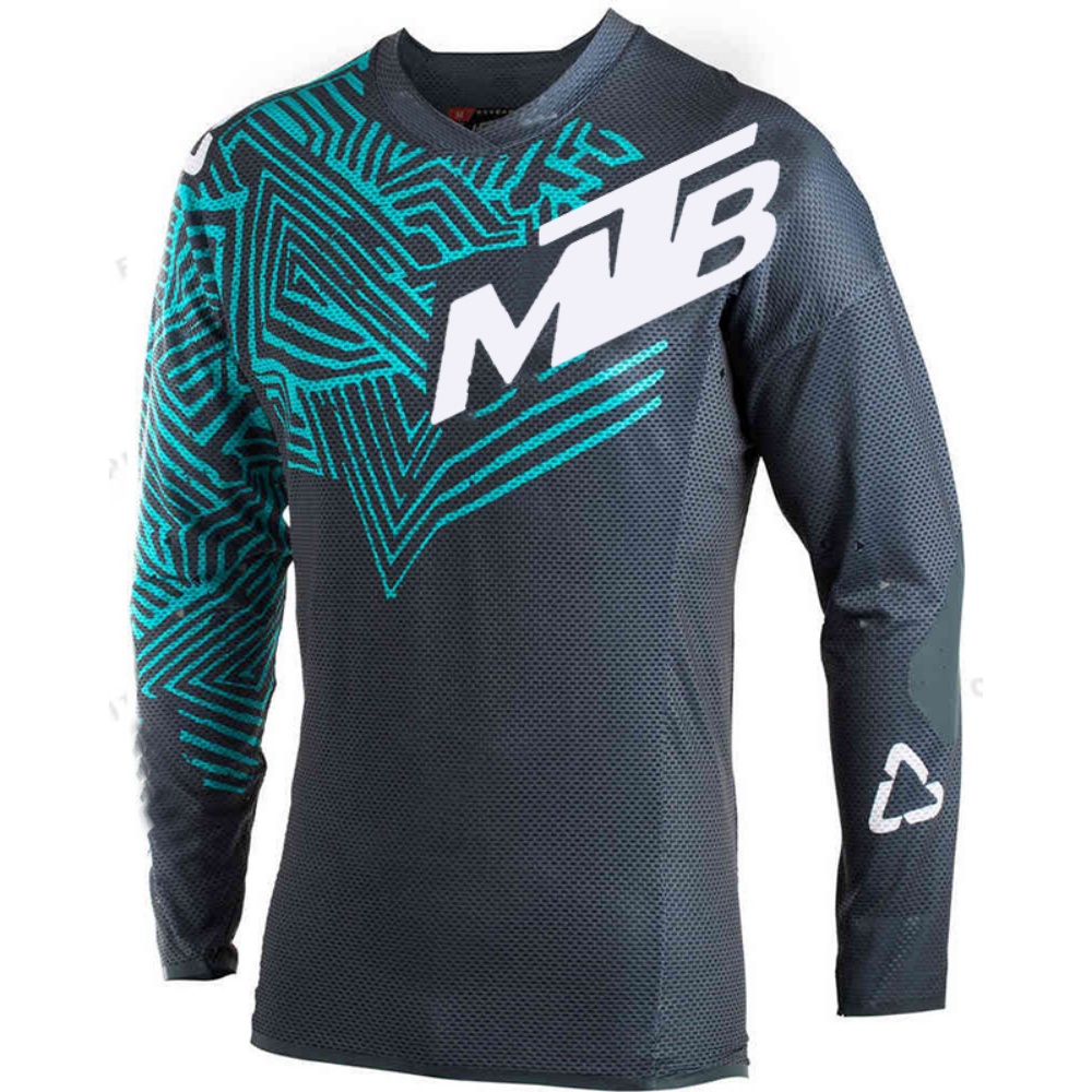Mountain Biking Usa - Outdoor Cycling Long-Sleeve Top MTB Print