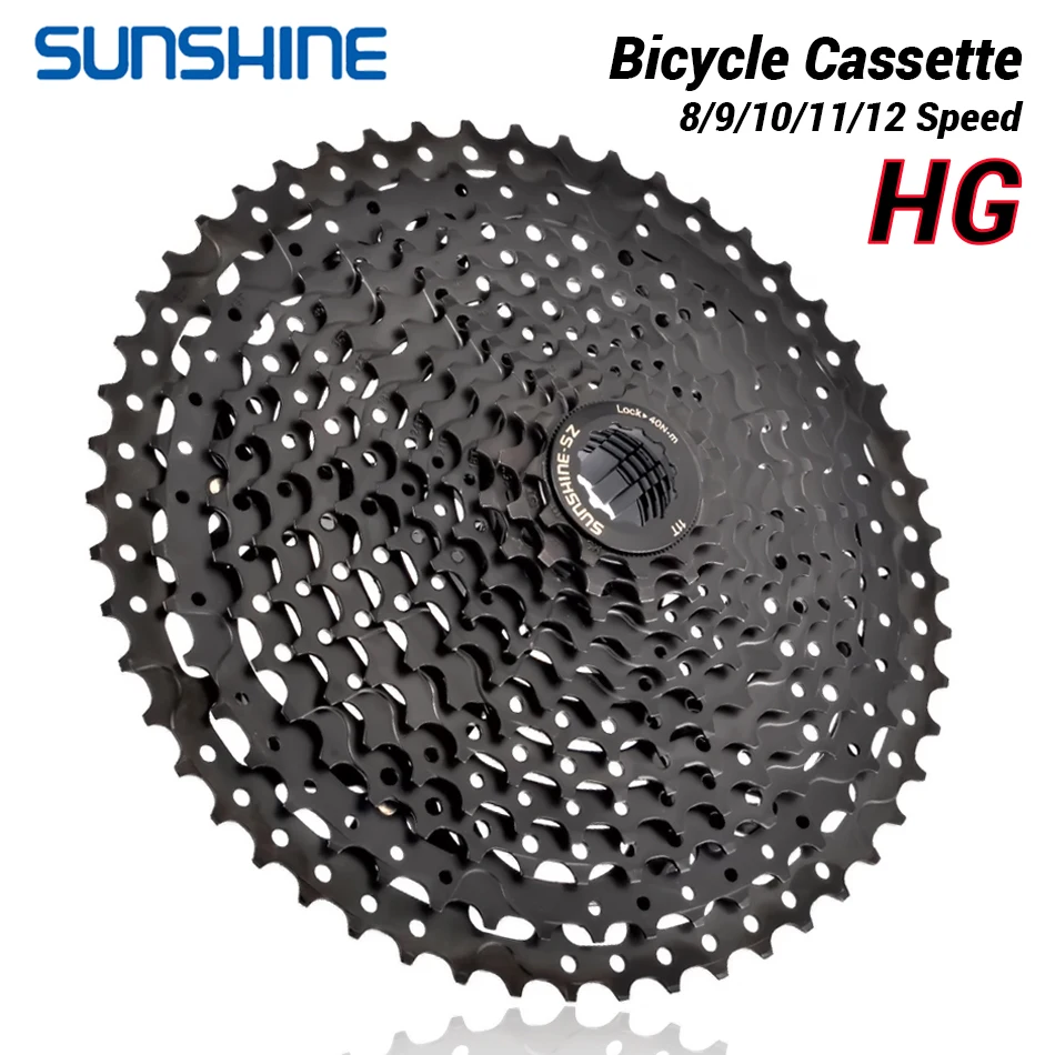 Cassette 11 Speed - SUNSHINE Bicycle Cassette Black Mountain Bike