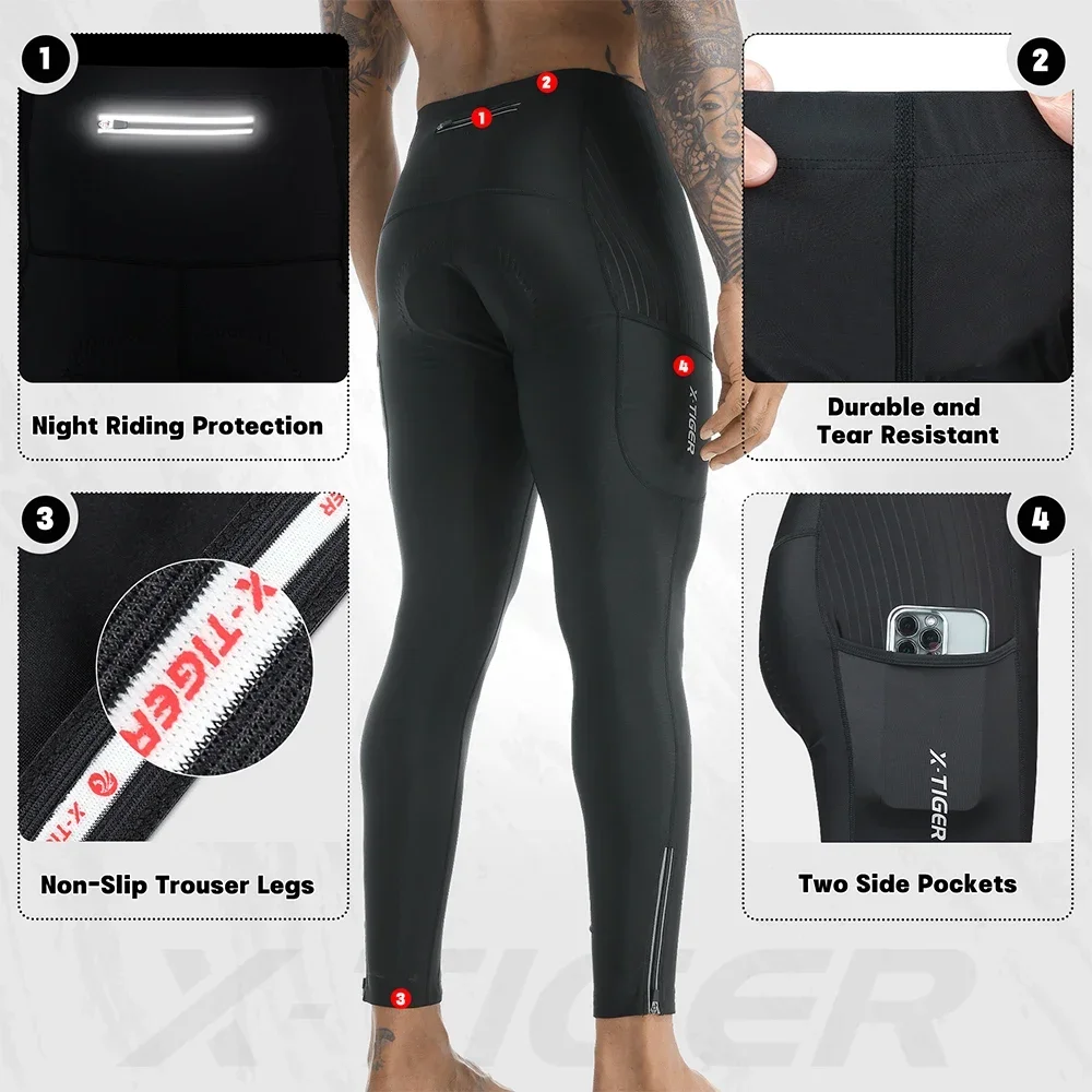 X-TIGER Men Bike Pants 5D Gel  - Mountain Biking Overalls recension och pris