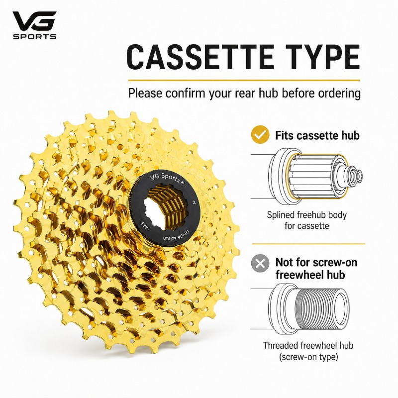 VG SPORTS Bicycle Cassette 8 9 - Cassette 11 Speed recension och pris