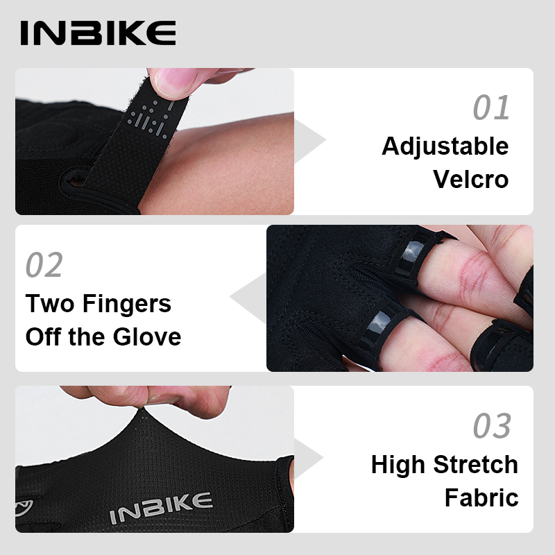 INBIKE Bike Half Finger Cyclin - Mountain Biking Gloves Mens recension och pris