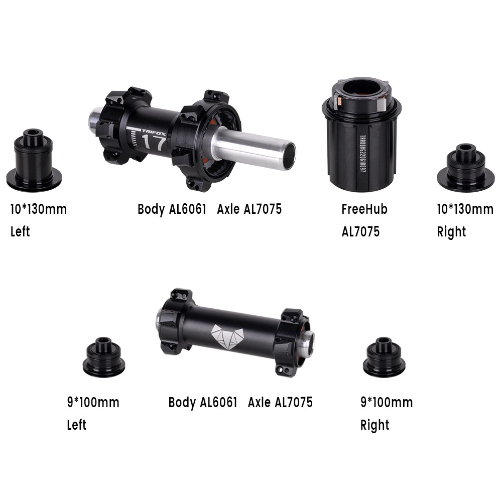 TRIFOX Road Bike Hubs 6 Bearin - Cassette 11 Speed recension och pris